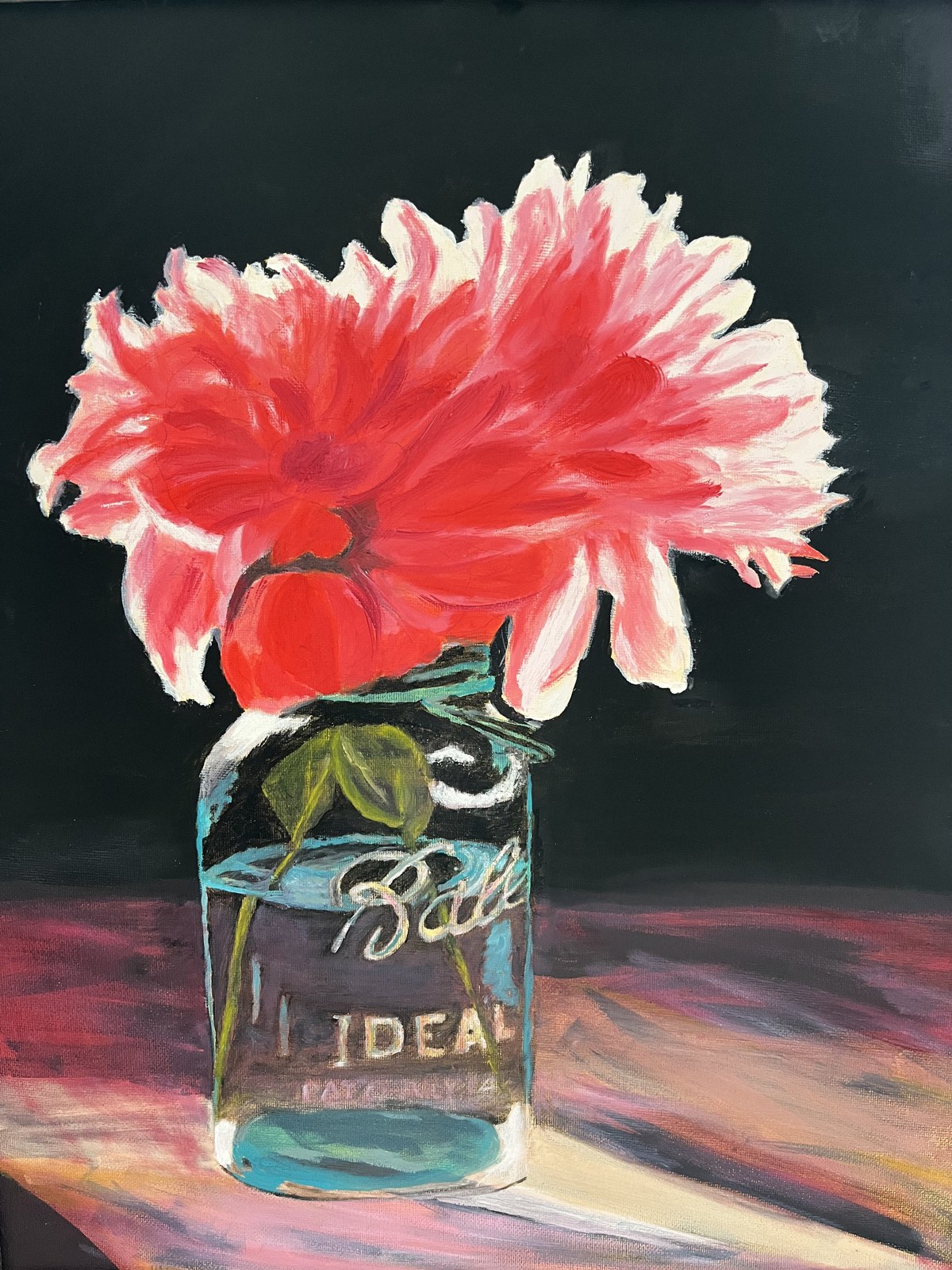 Flowers for Two — Oil paints on canvas