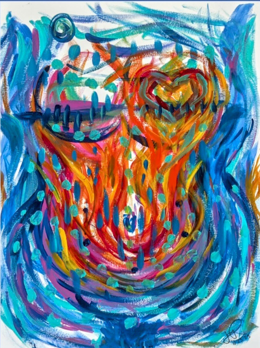 How I Survived — Acrylic on paper