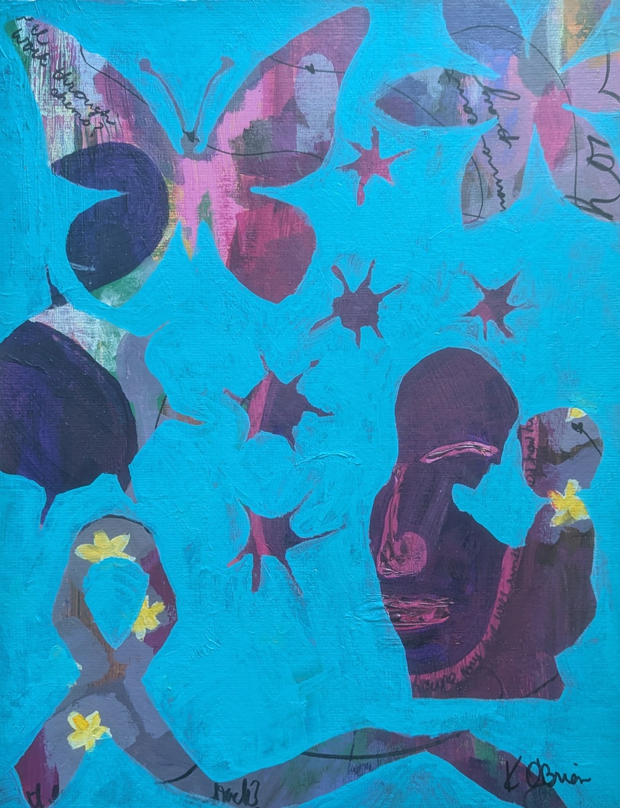 All Still There — Layered acrylic