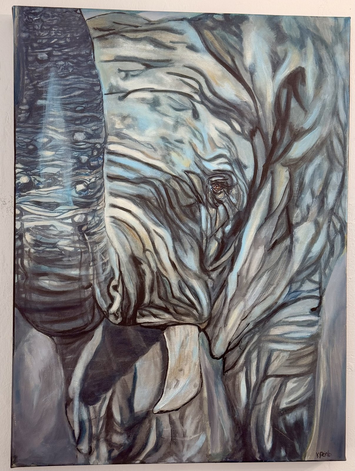 Distant Footsteps — Acrylic on canvas
