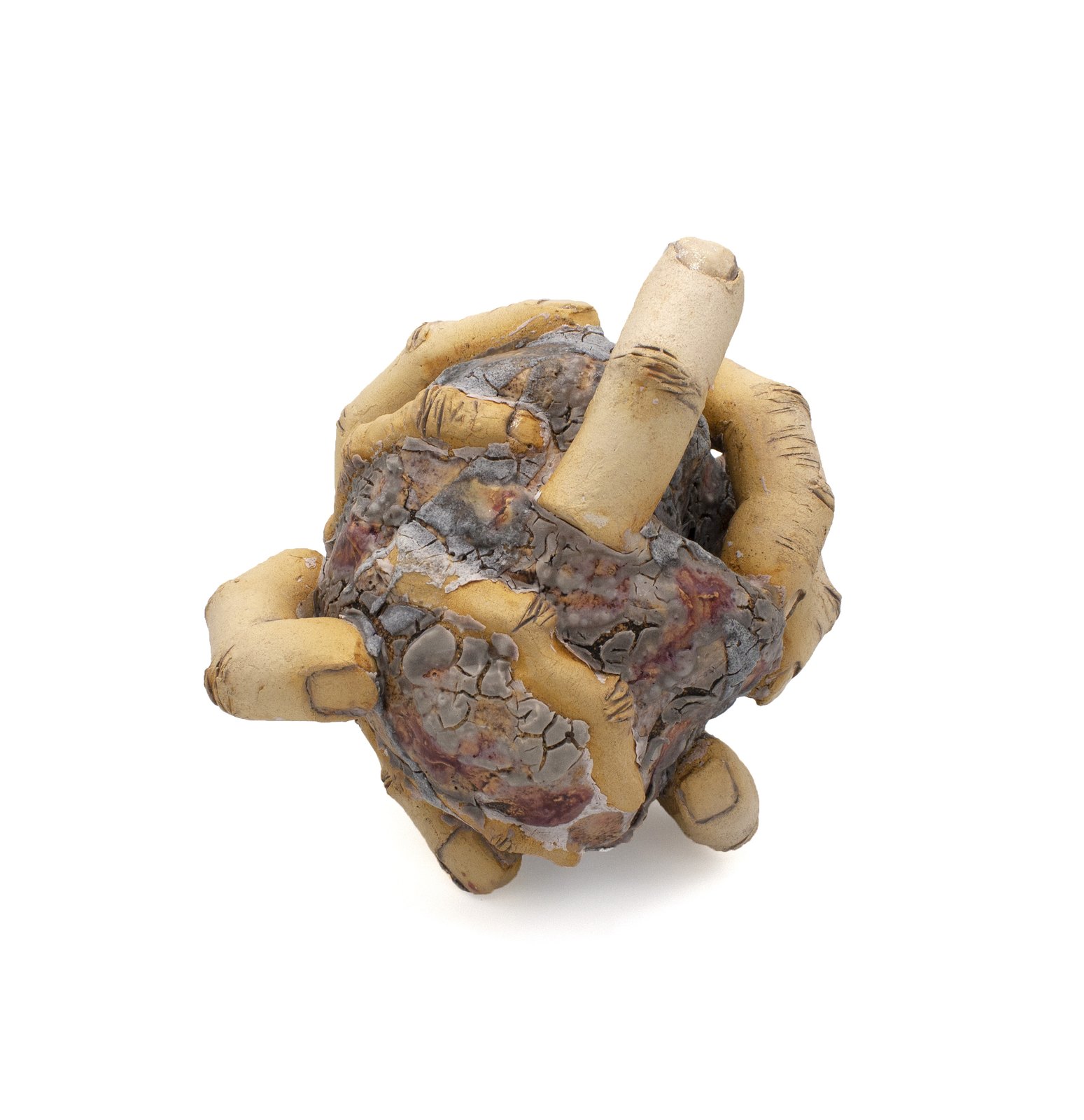 Metastasis III — Ceramics, glaze, paint, enamel