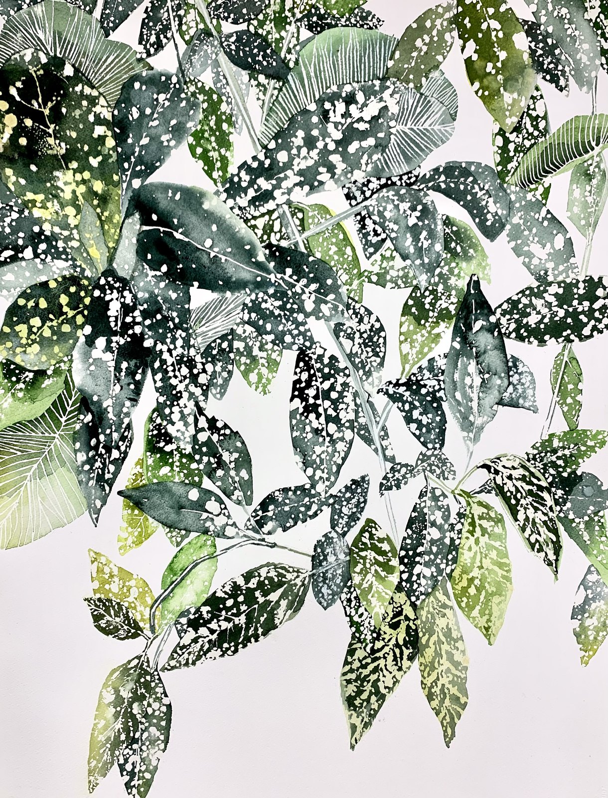 Beauty in Decay — Watercolor and ink on paper